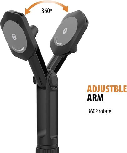 حامل الهاتف المغناطيسي ToughTested - يتميز بذراع قابل للتعديل | قاعدة قابلة للتوسيع - متوافقة مع iPhone وAndroid in Kuwait