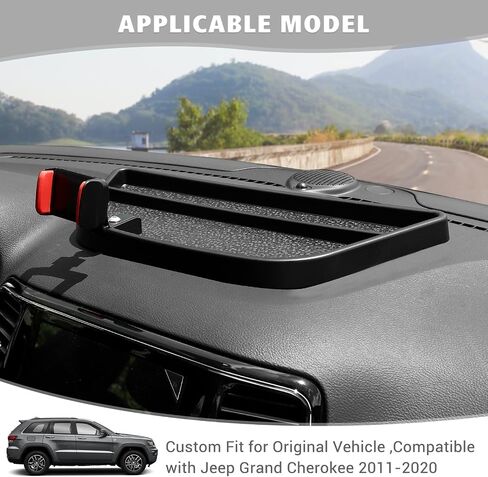Jimen for Grand Cherokee Phone Holder, Center Console Dash Tray Cell Phone Mount Compatible with Jeep Grand Cherokee 2011-2020 in Saudi Arabia