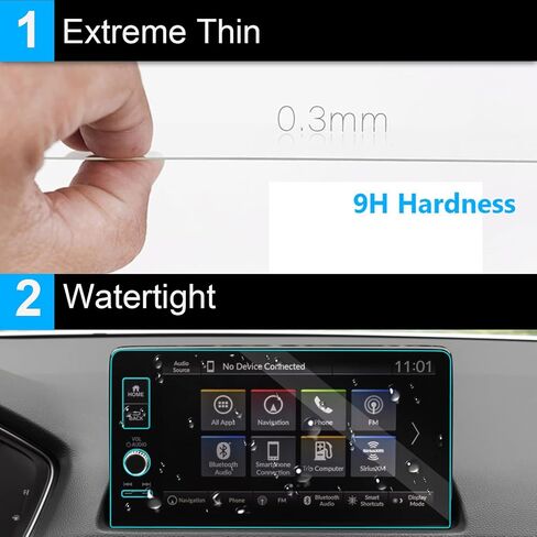 TTCR-II Screen Protector Honda Civic 2022-2024, For 2023 Accord EX LX and 2023-2024 CRV EX Touchscreen Protector 7 In, For 2023-2024 HRV LX Sport Screen Protector Pilot LX Touring in Kuwait