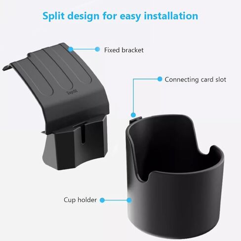 A.B Crew حامل كأس السيارة القابل للفصل لطراز تسلا 3 موديل Y لوحة القيادة اليسرى حامل هاتف لوحة القيادة للسيارة حامل كوب الماء لسيارة تسلا حامل الهاتف الخليوي لتيسلا in Kuwait