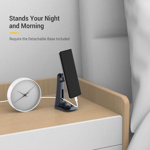 حامل موبايل مغناطيسي للسيارة 3 في 1 متعدد الاستخدامات للوحة عدادات السيارة وفتحة التهوية وسطح المكتب والحامل الثلاثي، متوافق مع ايفون والهواتف الذكية الاخرى -- يتطلب لوحة معدنية (متضمنة) in Kuwait