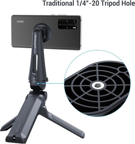 حامل موبايل مغناطيسي للسيارة 3 في 1 متعدد الاستخدامات للوحة عدادات السيارة وفتحة التهوية وسطح المكتب والحامل الثلاثي، متوافق مع ايفون والهواتف الذكية الاخرى -- يتطلب لوحة معدنية (متضمنة) in Kuwait