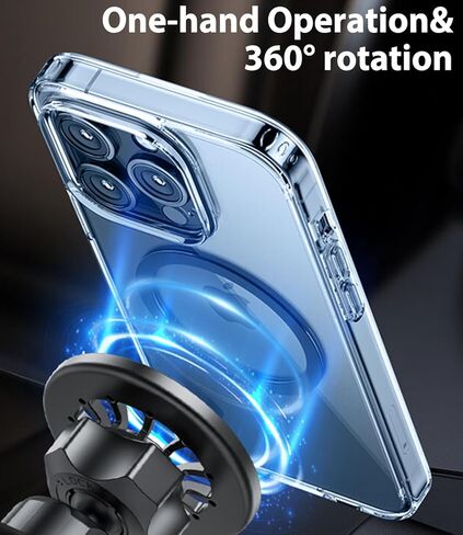 حامل هاتف السيارة المغناطيسي KUCOK CRV، مناسب حصريًا لهوندا CR-V 2023-2024، مناسب لسلسلة MagSafe iPhone 15/14/13/12/Mini، مغناطيس قوي للغاية لتنفيس الهواء CR-V حامل الهاتف in Kuwait