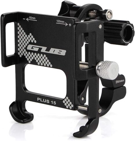 حامل موبايل للدراجة النارية والدراجة النارية مصنوع من خليط معدني من الالومنيوم متوافق مع ايفون 11 برو ماكس وجالكسي اس 20 واس 10 مع حافظة جوال سميكة in Kuwait