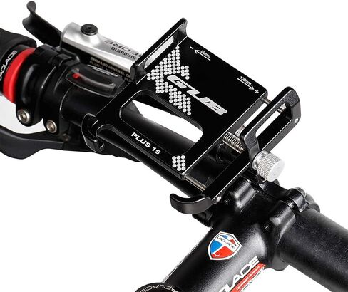 حامل موبايل للدراجة النارية والدراجة النارية مصنوع من خليط معدني من الالومنيوم متوافق مع ايفون 11 برو ماكس وجالكسي اس 20 واس 10 مع حافظة جوال سميكة in Kuwait