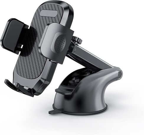 Turcee Car Phone Holder Mount,Dashboard/Windshield/Air Vent Cell Phone Holder,Anti-Shake Handsfree 360°Rotatable and Retractable Carbon Fiber Car Phone Holder,Suitable for All Smart Phones in Kuwait