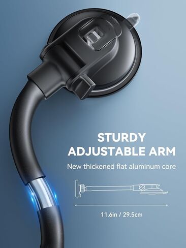 TOPGO Compatible with MagSafe Car Mount Magnetic Phone Mount Suction Cup Phone Holder for Dashboard for Tesla Strong Magnet Fit for iPhone 14 Smartphones in Kuwait