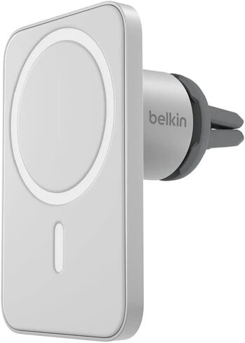 حامل شحن مغناطيسي متوافق مع هاتف السيارة من Belkin MagSafe، حامل هاتف بفتحة تهوية وشاحن لهاتف iPhone 13,12، Pro، Pro Max، Mini & Car Vent Mount PRO حامل هاتف PRO لهاتف iPhone 13، 12، Pro، Pro Max، Mini in Kuwait