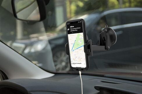Arteck Car Mount، حامل عالمي للهاتف المحمول في السيارة يدور 360 درجة للزجاج الأمامي التلقائي ولوحة القيادة، للهواتف المحمولة Apple iPhone 15، 15 Pro، 14، 14 Pro، 13، 12، 11، SE، هاتف Android الخلوي، GPS in Kuwait