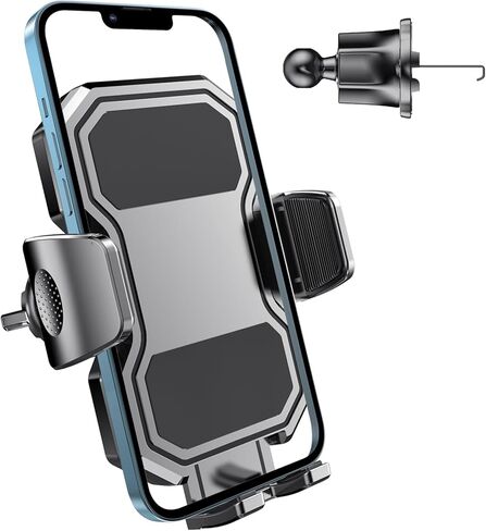 لوبنورد حامل جوال للسيارة، حامل جوال للسيارة يثبت على فتحة التهوية مع مشبك تثبيت فائق الثبات في فتحة التهوية في السيارة، مناسب لجوال ايفون 13/12/11 وسامسونج S22 الترا/S22+/S21 in Kuwait