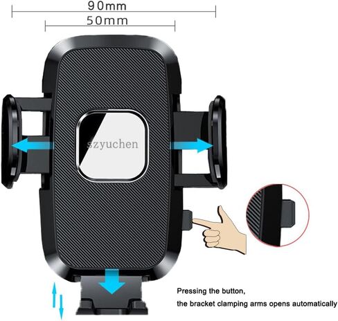 szyuchen Car Cell Phone Holder Mount for Honda Civic Accord CRV HRV Pilot Passport Odyssey Element Insight Fit Ridgeline LX EX EXL Si Hatchback Sport Hybrid Touring Accessories Cellphone Mobile Stand in Saudi Arabia