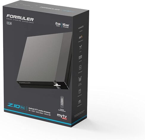 فورمولر Z10 Pro ثنائي النطاق 5G LAN 2 جيجا رام 16 جيجا روم 4k | مع كابل HDMI إضافي 4K | جهاز تحكم عن بعد Premium Formuler GTV-BT1 | حامل هاتف خلوي مغناطيسي إضافي متوافق مع حامل الهاتف بدون استخدام اليدين في السيارة in Kuwait