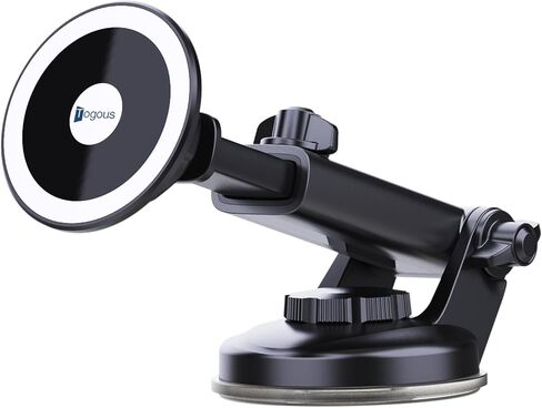 لحامل MagSafe للسيارة [20 مغناطيسًا قويًا]، حامل هاتف عالمي مغناطيسي لفتحة الزجاج الأمامي للوحة قيادة السيارة، حامل الهاتف الخلوي للسيارات قابل للتعديل وقابل للدوران مناسب لهاتف iPhone 14 13 12 Pro Mini جميع الهواتف in Kuwait