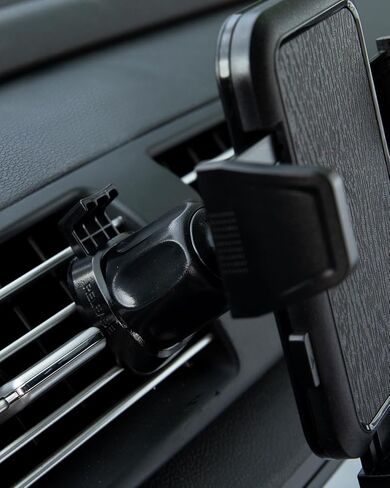 حامل هاتف السيارة LOTUNY، [مشبك تهوية مطور لا يسقط أبدًا] حامل هاتف عالمي لسيارتك، حامل للهاتف الخلوي بفتحة تهوية بدون استخدام اليدين متوافق مع iPhone Samsung وجميع مقاسات 4.0-7.0 بوصات in Kuwait