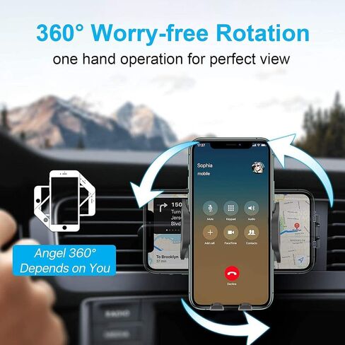 حامل هاتف XIQUTOA لفتحة تهوية السيارة [مشبك معدني]، حامل سيارة لهاتف Moto G Power 2023 2022 2021 2020/G Stylus/Edge 30 Fusion/G Play/G 5G/G Pure، iPhone 14/14 Pro/14 Plus/13 Pro Max /13 12 ميني/11/SE/XS X XR in Saudi Arabia