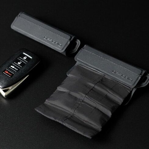 OffGrid Faraday Key Fob Protector, Premium Signal-Blocking Faraday Bag for Key Fob - Car RFID Signal Blocker, Anti-Hacking Pouch, Anti-Theft Key Bag (Grey) in Kuwait