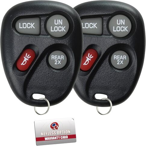 KeylessOption Keyless Entry Remote Control Car Key Fob Replacement for 15732805 (Pack of 2) in Kuwait