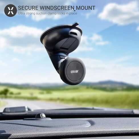 حامل هاتف السيارة المغناطيسي من أوليكسار لزجاج السيارة أو لوحة القيادة - (ملصقات مغناطيسية لتقديم الهاتف) - قوي وسهل الاستخدام - حامل سيارة أوليكسار - عالمي in Kuwait