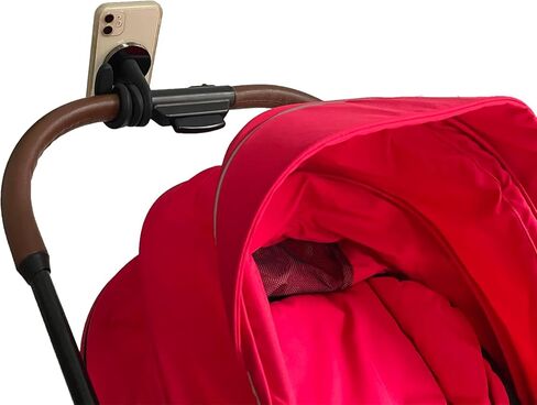 حامل هاتف لعربة الأطفال مغناطيسي لجميع الهواتف من WLPREOE - ملائم بشكل ثابت وآمن على المقود - حامل تثبيت للهاتف مع ذراع مرن غير قابل للانزلاق - أيضًا لجهاز المشي وسيارة الجولف - بيد واحدة باستخدام الهاتف in Kuwait