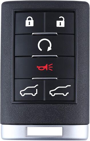 6 أزرار مفتاح التحكم عن بعد بدون مفتاح متوافق مع 2007-2014 Cadillac Escalade ESV EXT قطعة غيار FCC ID: OUC600066 in Kuwait
