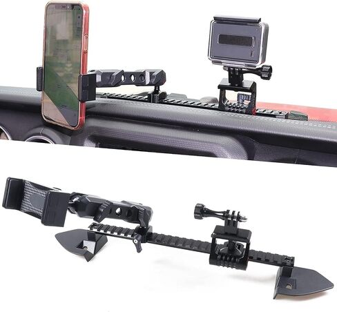 JK Dash Phone Mount Holder for 2012-2018 Jeep Wrangler JK JKU Unlimited Interior Accessories Slide Rail Mounts Bracket for GoPro Action Camera and Cell Phone in Saudi Arabia