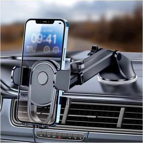 NHHC 2023 Upgrade Car Phone Holder,Car Vent Phone Mount Dashboard Phone Holder,360° Rotable&Retractable Arm Power Suction Cup Phone Holder Compatible iphone14 13 and All Smart Phone in Saudi Arabia