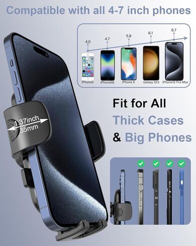 حامل هاتف Kolasels Tesla Air Vent، [مشبك بستة خطافات] حامل هاتف Tesla Model 3 Y، دوران 360 درجة Tesla Model 3 لهاتف iPhone 15 14 13 12 Pro Max Plus، سلسلة Galaxy وجميع الهواتف 4-7 بوصة in Saudi Arabia