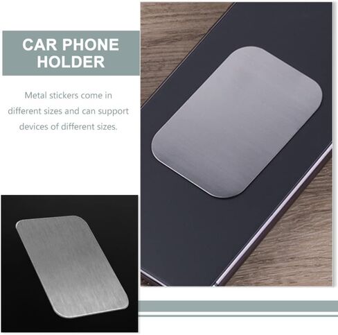 STOBOK Magnetic Stickers Mini Phone 20Pcs Phone Mount Holders Iron Plates Universal Metal Plates for Magnetic Phone Mini Magnets Mini Cell Phone in Saudi Arabia