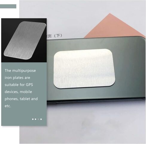 STOBOK Magnetic Stickers Mini Phone 20Pcs Phone Mount Holders Iron Plates Universal Metal Plates for Magnetic Phone Mini Magnets Mini Cell Phone in Saudi Arabia