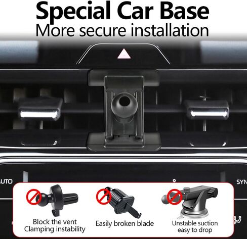 LUNQIN حامل هاتف السيارة جبل لتويوتا فينزا 2021 2022 2023 اكسسوارات السيارات الديكور الداخلي خلية المحمول الهاتف الذكي قوس in Saudi Arabia