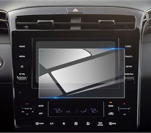 2025 Tucson Screen Protector for Hyundai Tucson (SE/SEL/SEL Convenience/XRT/Limited/N Line) 12.3Inch&AC Displays, 9H Tempered Glass 2025 Tucson Accessories HD Transparent 12.3"&A/C in Kuwait