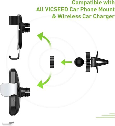 فايسيد ملحقات تثبيت الهاتف للسيارة، صامولة ثابتة 2 قطعة، متوافقة مع جميع حوامل الجوال للسيارة فايسيد وحامل شاحن سيارة لاسلكي in Kuwait