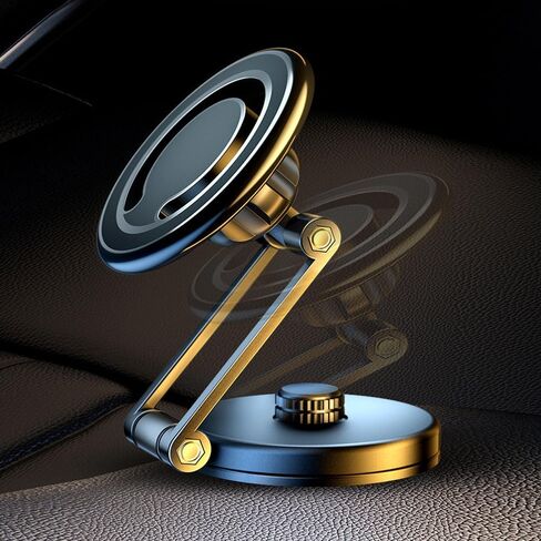 Car Phone Holder Mount for MagSafe Car Phone Mount Magnetic Phone Holder,Universal Cell Phone Holder,Compatible with All Smartphones, Dashboard Windshield,for iPhone 14 13 12 Pro Max Plus (Silvery) in Saudi Arabia