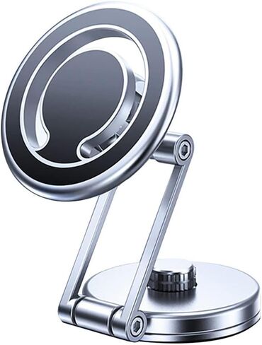 Car Phone Holder Mount for MagSafe Car Phone Mount Magnetic Phone Holder,Universal Cell Phone Holder,Compatible with All Smartphones, Dashboard Windshield,for iPhone 14 13 12 Pro Max Plus (Silvery) in Saudi Arabia