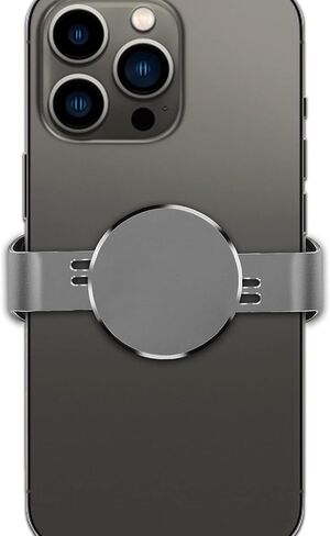 GOUPPL Metal Phone Clamp for Magnet Car Mount Holder, Adjustable Hands-Free Phone Clip Compatible with All Magnetic Mounts [Clamp and Remove at Anytime] Fits iPhone Samsung Smartphone (Gray) in Saudi Arabia