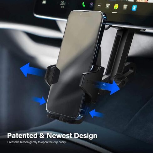 enGMOLPHY Designed for Tesla Phone Mount Compatible with Model 3 & Model Y, [Solid & Durable] Easy Clamp Hands-Free Car Mount for Tesla, Fit for iPhone 14 13 12 Pro Max, Samsung Galaxy S23 All Phones in Kuwait