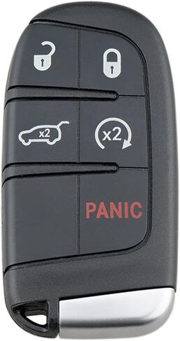 Car Key Fob Keyless Entry Remote Control Remote Start Compatible for Jeep Grand Cherokee 2014-2021 Replacement for FCC ID: M3N40821302 433 Mhz (Pack of 1) in Kuwait