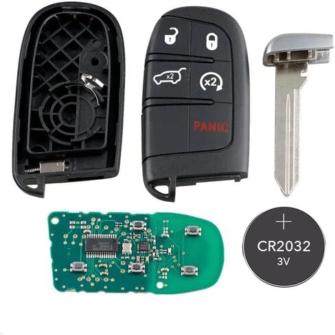 Car Key Fob Keyless Entry Remote Control Remote Start Compatible for Jeep Grand Cherokee 2014-2021 Replacement for FCC ID: M3N40821302 433 Mhz (Pack of 1) in Kuwait