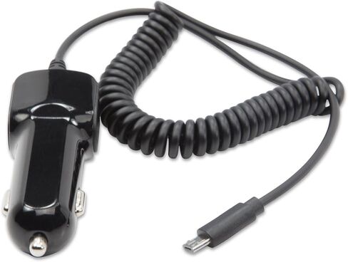 شاحن سيارة BoxWave متوافق مع Jitterbug Flip - شاحن سيارة Plus، شاحن سيارة بمنفذ USB إضافي مع كابل مدمج لـ Jitterbug Flip، Jitterbug Flip، Lively، Smart2 - أسود in Kuwait