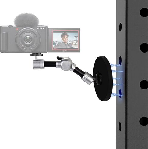 Gym Magnetic Phone Holder,Folding Working Out Phone Mount for Golf Cart,Tractor, Shelves,Car,Truck,Boat,Forklift, Attracts to Metal Surface Compatible with iPhone 14 13 12 Pro X Xs Xr in Saudi Arabia