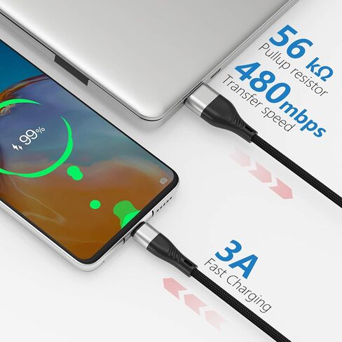 كيبل USB C بطول 10 قدم متوافق مع سامسونج جالكسي S20/بلس/الترا/S10، شاحن سريع من نيوجريت USB A الى النوع C 3A، سلك نايلون ممتاز طويل للغاية لجوال S9 S8 بلس نوت 20 10 9 8 Z فليب ال جي V50 V40 G8 G7 in Saudi Arabia