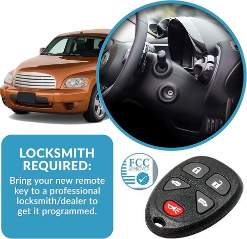 بديل Keyless2Go لمركبات مفتاح السيارة ذات الدخول بدون مفتاح والتي تستخدم 5 أزرار 15788020 KOBGT04A عن بعد in Kuwait