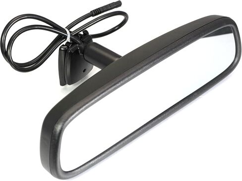 BOYO VTM43TC - Replacement Rear-View Mirror with 4.3" TFT-LCD Backup Camera Monitor and Temperature/Compass Display in Kuwait