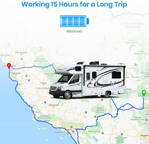كاميرا احتياطية لاسلكية مغناطيسية AUTO-VOX للطاقة الشمسية 4، نظام كاميرا احتياطية محمول RV مع بطارية قابلة لإعادة الشحن 6600 in Kuwait