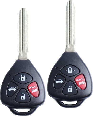 Keyless Entry Remote Control Key Fob Uncut Blade Fit for 2007 2008 2009 2010 Toyota Camry LE FCCID: HYQ12BBY 4D67 Chip 314.4Mhz Set of 2 in Kuwait