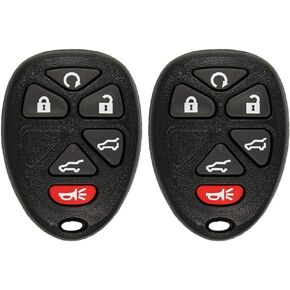 Keyless2Go Replacement for Keyless Entry Car Key Vehicles That Use 6 Button 15913427 OUC60270 Remote, Self-Programming - 2 Pack in Kuwait