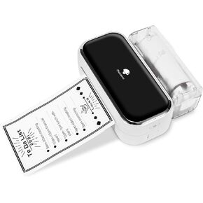 Memoqueen M03 Portable Printer - Wide Format Printer Mini Printer Bluetooth Thermal Printer Note Printer, Can Print 53mm(2 inch)/80mm(3 inch) Width Paper, Best for memo, Journal,Notes,Stickers,Black in Kuwait
