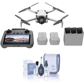 DJI Mini 4 Pro, Folding Mini-Drone with 4K HDR Video Camera for Adults, Under 0.549 lbs/249 g, 34 Mins Flight Time, 20 km Max Video Transmission Distance, Omnidirectional Vision Sensing (DJI RC 2) in Kuwait