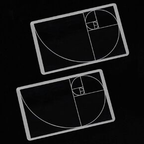 Golden Ratio Viewer,1 Pack Portable Fibonacci Composition View Finder,Photography Scale Viewing Tool,Credit Card Size