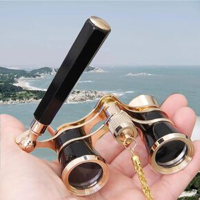 نظارات أوبرا Yourelexit® مناظير 3X25 Lorgnette نظارات مسرح بصرية BK9 صغيرة مدمجة خفيفة الوزن مدمجة قابلة للطي ومقبض قابل للتعديل عتيق للبالغين والأطفال والنساء في سينما الحفلات الموسيقية in Kuwait